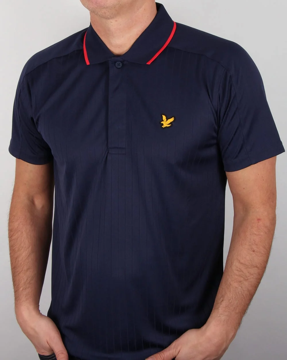 Lyle And Scott Active Banks Polo Shirt Navy - Image 3