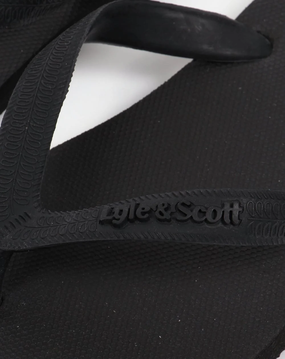 Lyle And Scott Brora Flip Flops Black - Image 2