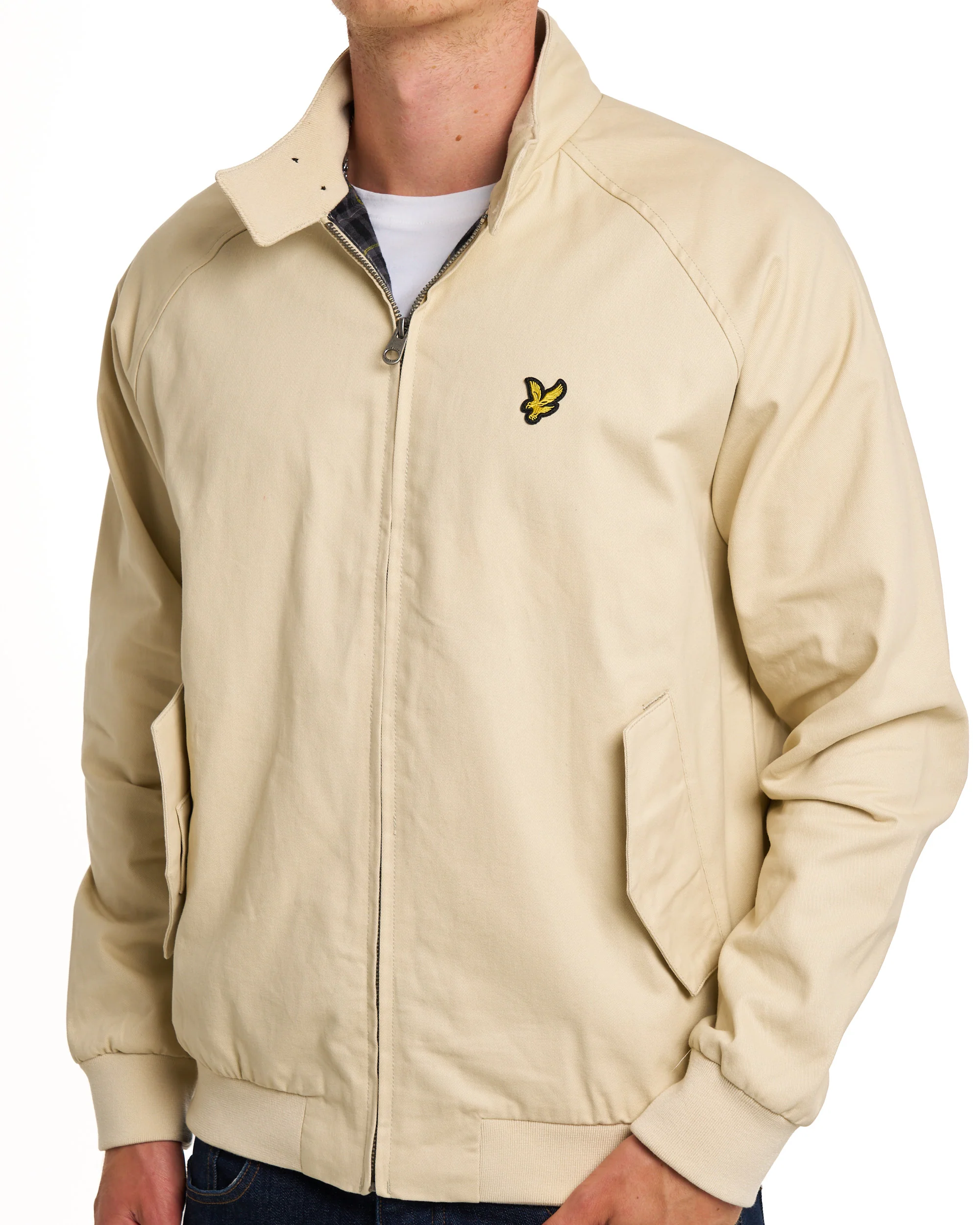 Lyle & Scott Cotton Harrington Jacket Wheat - Image 6