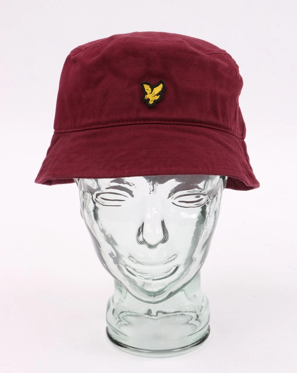 Lyle And Scott Cotton Twill Bucket Hat Claret - Image 3