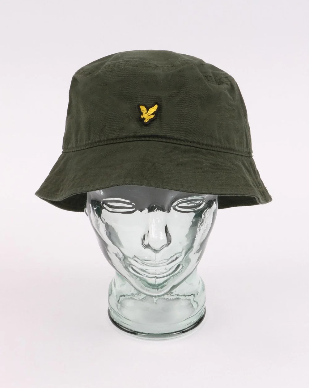 Lyle And Scott Cotton Twill Bucket Hat Leaf Green - Image 3
