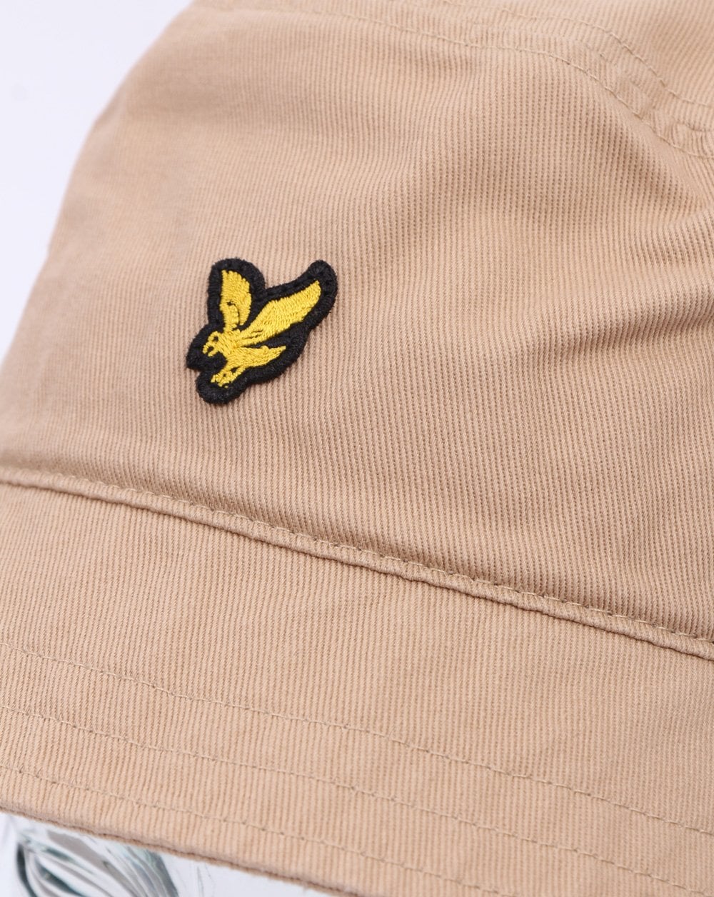 Lyle And Scott Cotton Twill Bucket Hat Sand Storm - Image 2