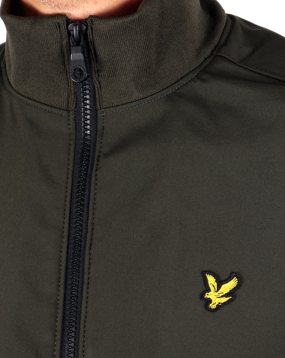 Lyle And Scott Funnel Neck Jacket Dark Sage - Image 2