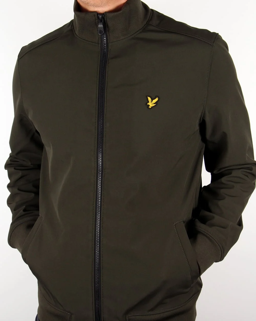 Lyle And Scott Funnel Neck Jacket Dark Sage - Image 3