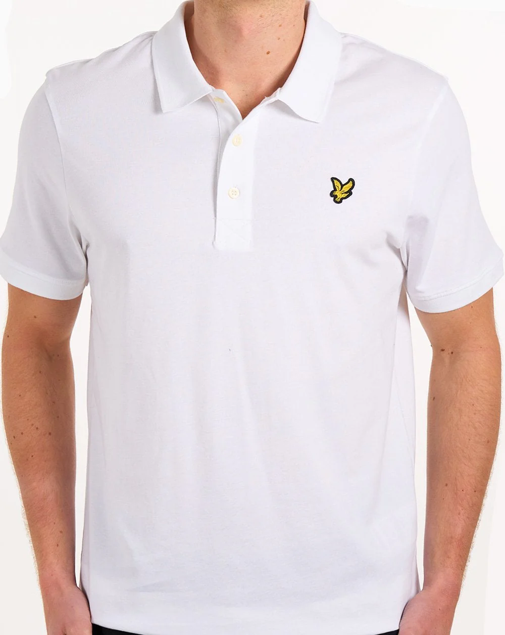 Lyle & Scott Jersey Polo Shirt White - Image 4