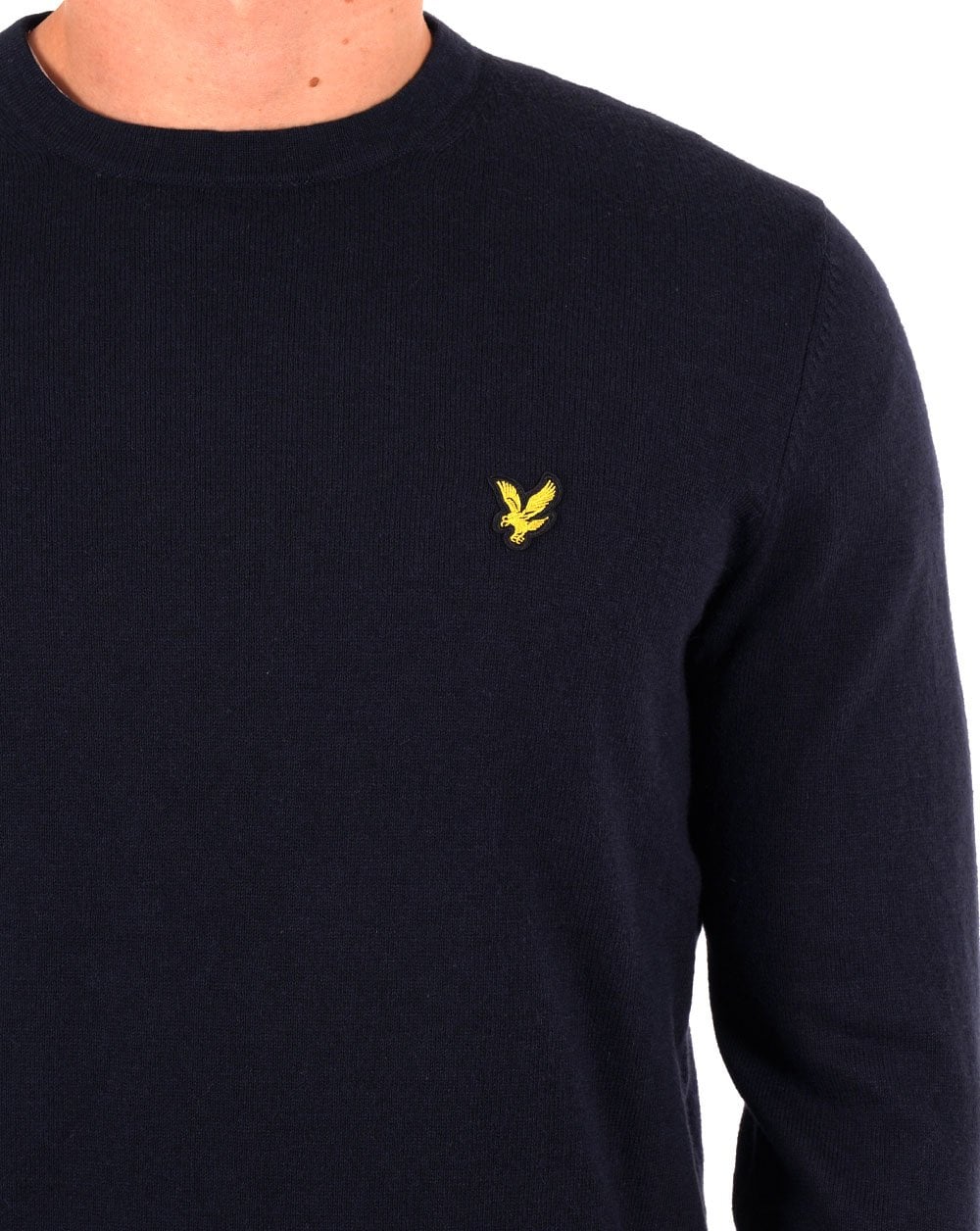 Lyle And Scott Merino Jumper Dark Navy - Image 2
