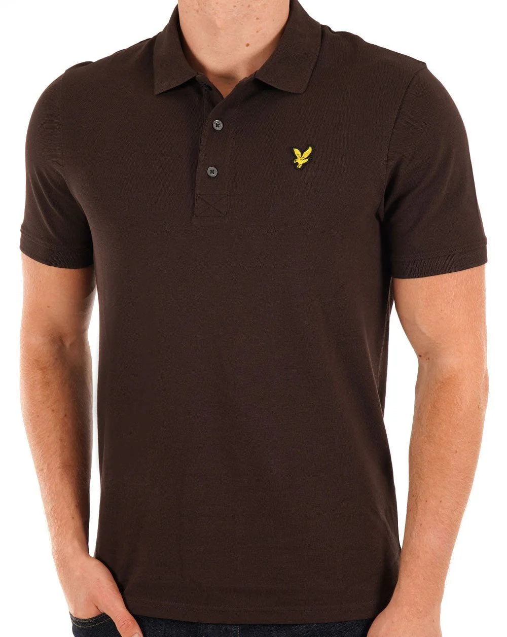 Lyle And Scott Polo Shirt Dk Choc - Image 3