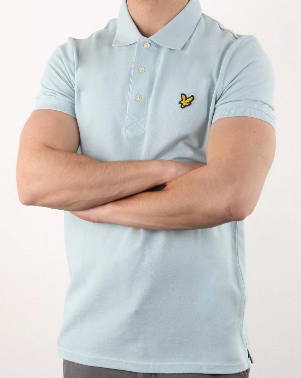 Lyle And Scott Polo Shirt Light Blue Shore - Image 3