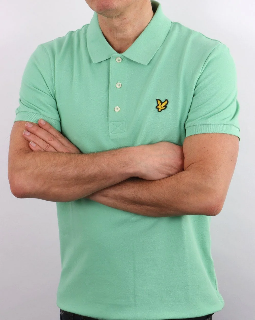 Lyle And Scott Polo Shirt Sea Mint - Image 4