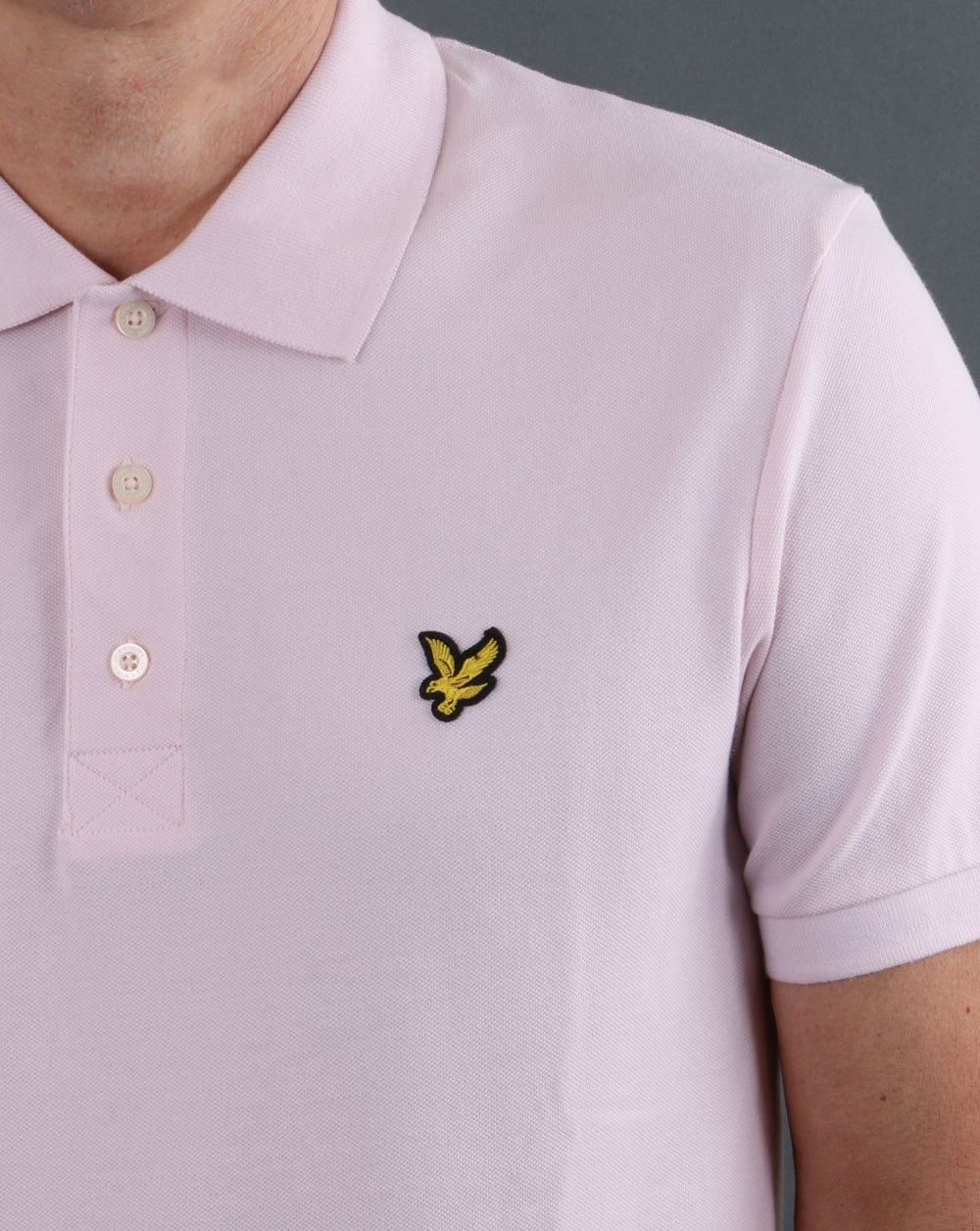 Lyle And Scott Polo Shirt Stonewash Pink - Image 2