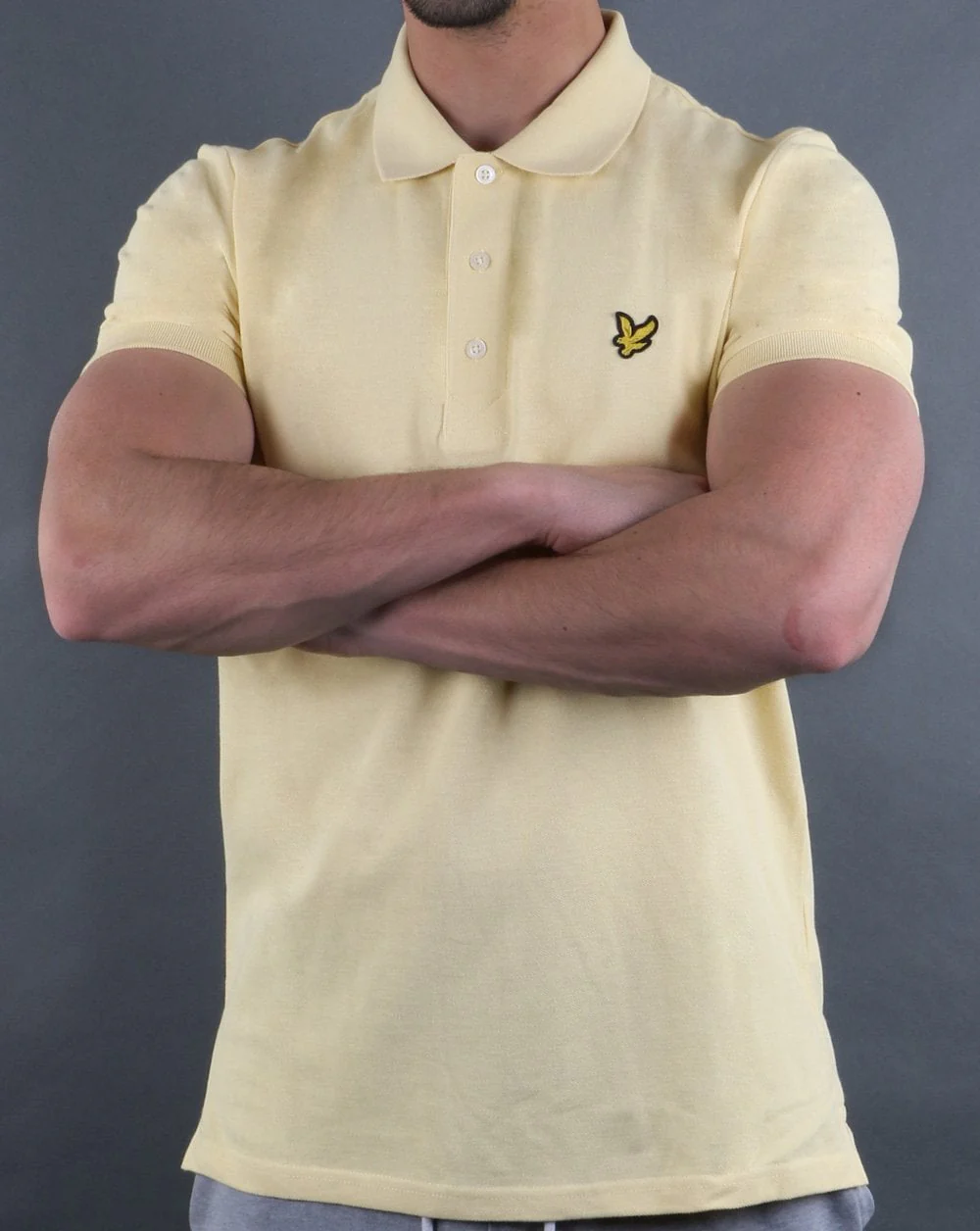 Lyle And Scott Polo Shirt Vanilla Cream - Image 3