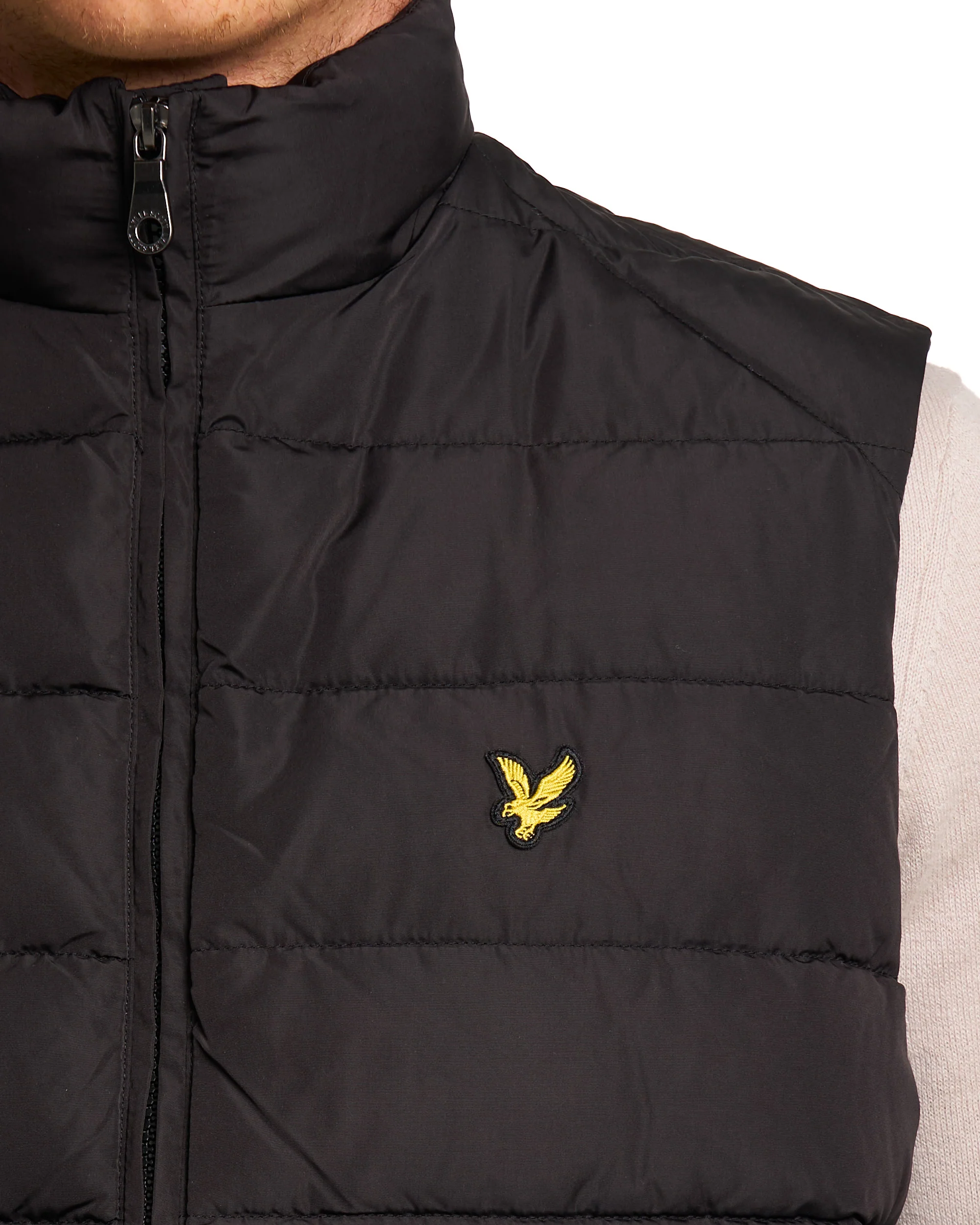 Lyle & Scott Quilted Gilet Jet Black - Image 6