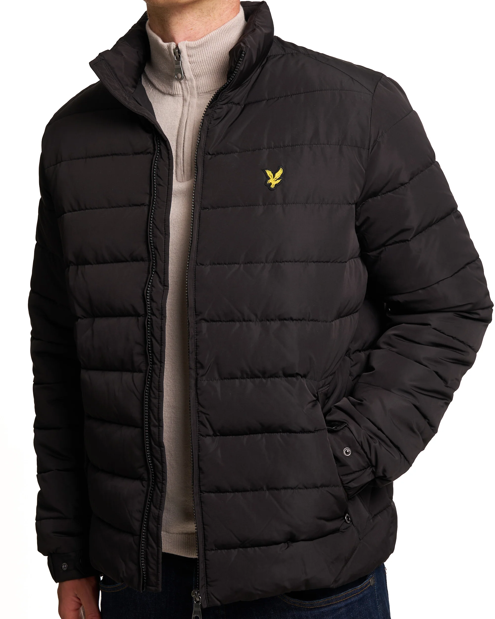 Lyle & Scott Quilted Jacket Jet Black - Image 4
