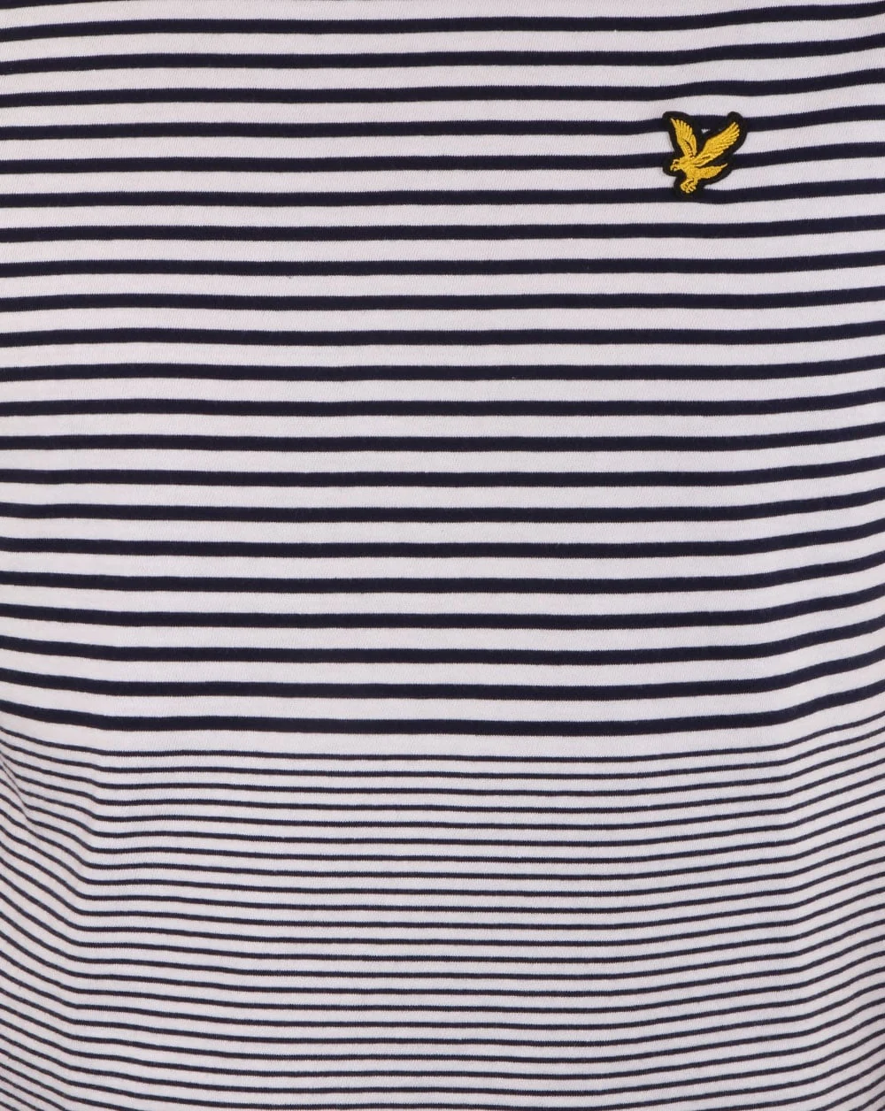 Lyle And Scott Stripe T Shirt Navy - Image 2