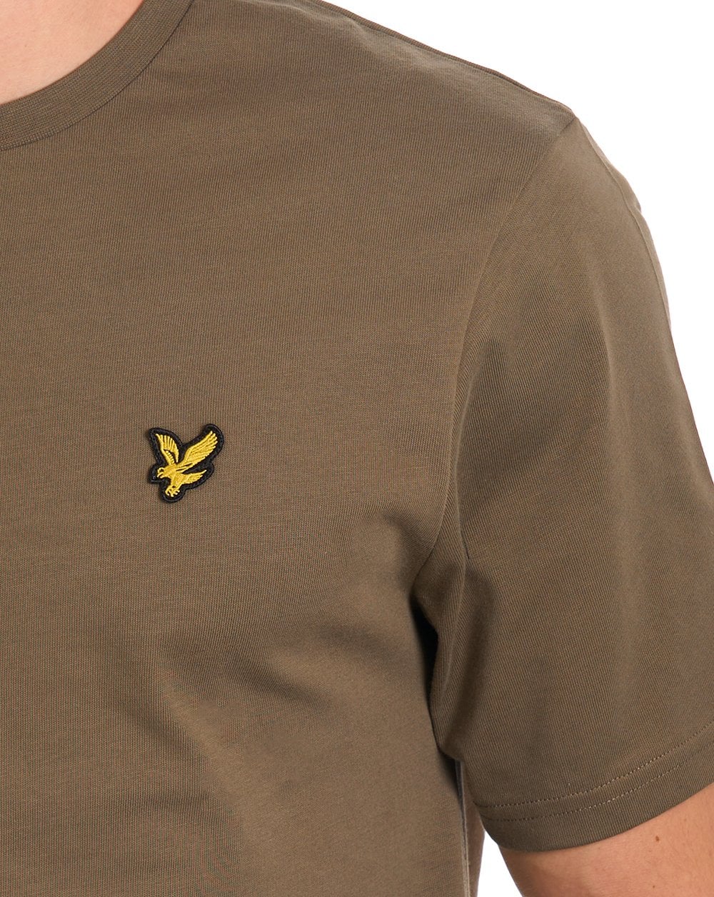 Lyle & Scott T Shirt Khaki Ash - Image 3