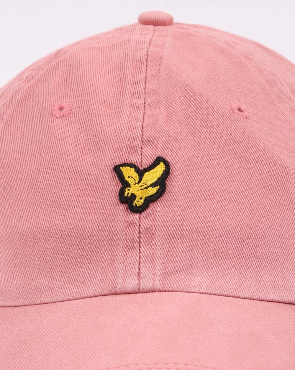 Lyle And Scott Washed Twill Baseball Cap Pink Shadow - Image 2