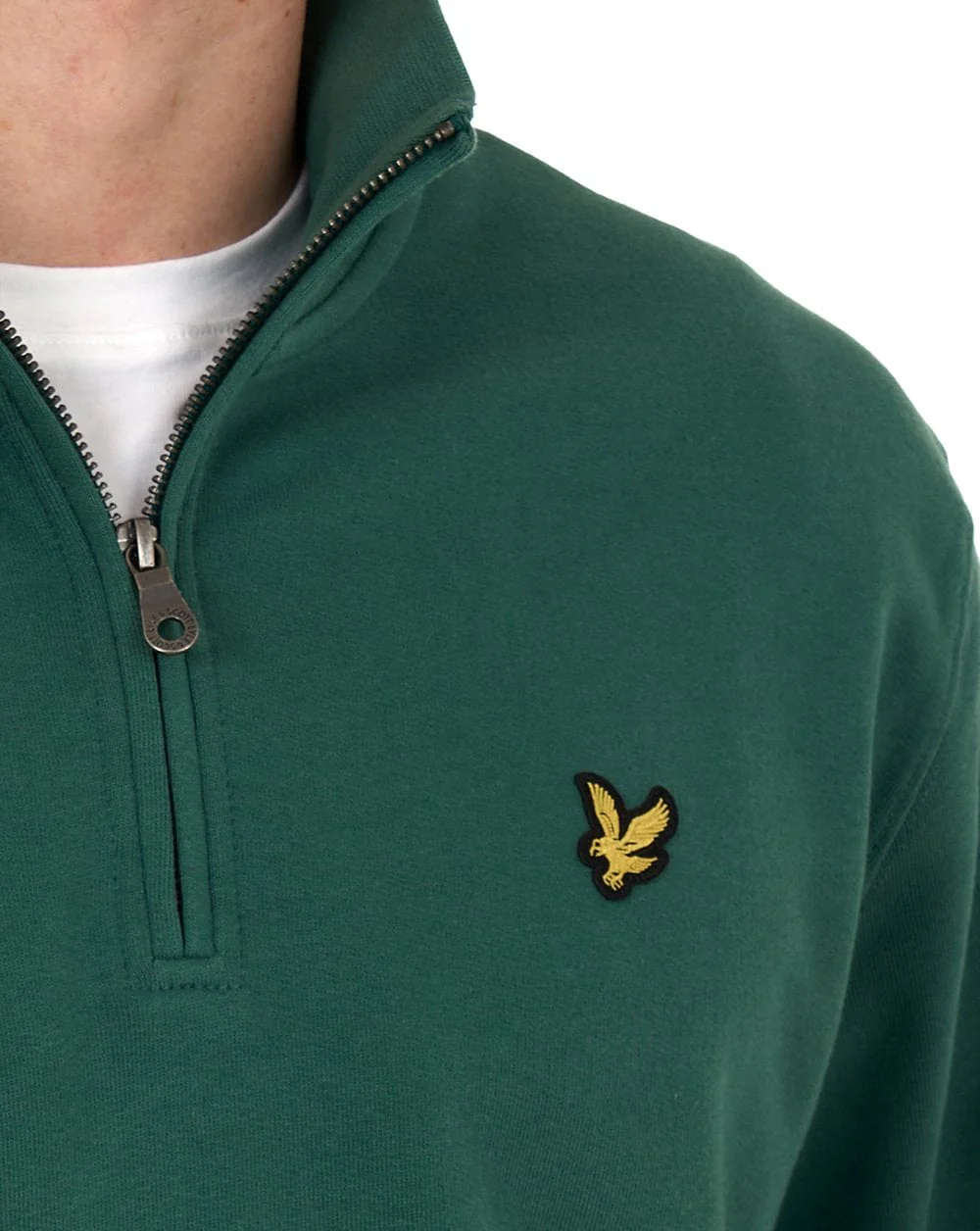 Lyle & Scott 1/4 Zip Sweatshirt Everglade - Image 4