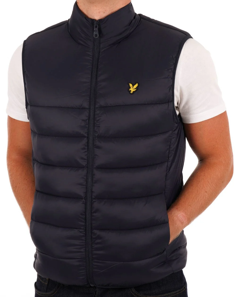 Lyle & Scott Baffle Gilet Dark Navy - Image 2