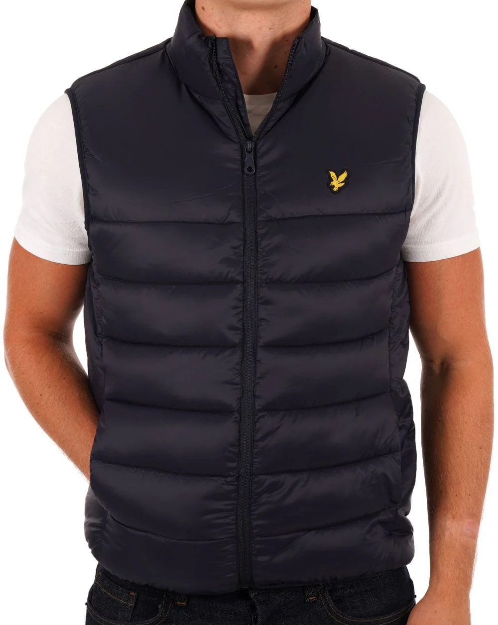 Lyle & Scott Baffle Gilet Dark Navy - Image 3