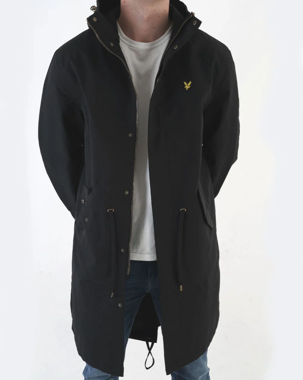 Lyle & Scott Bonded Parka Jet Black - Image 4
