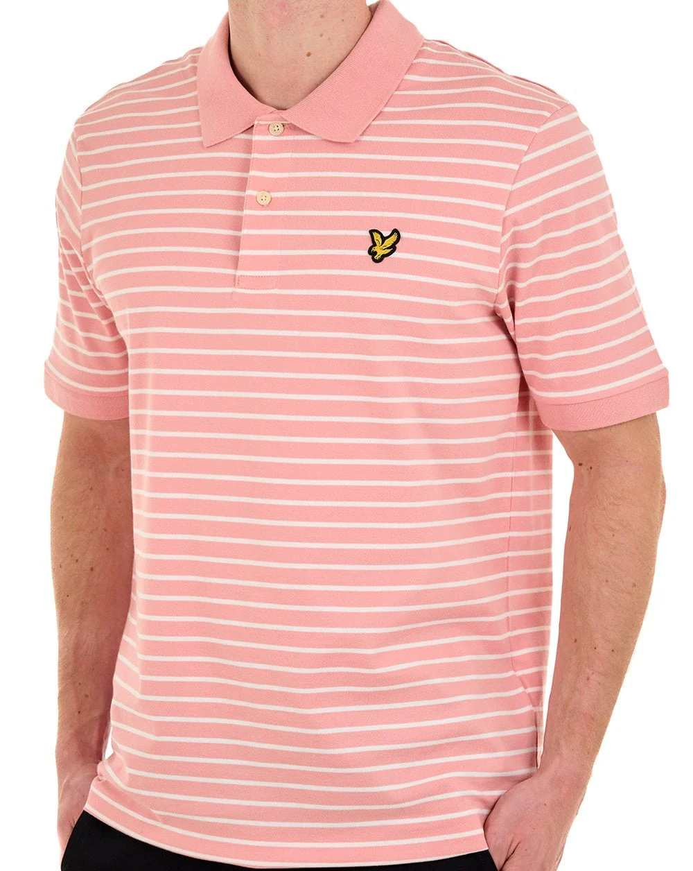 Lyle & Scott Breton Polo Shirt Pink - Image 2