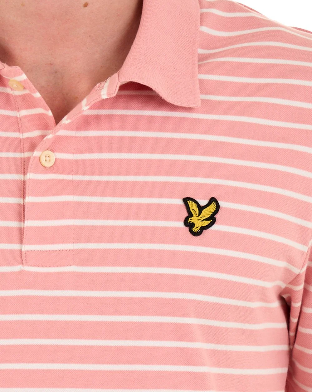 Lyle & Scott Breton Polo Shirt Pink - Image 4