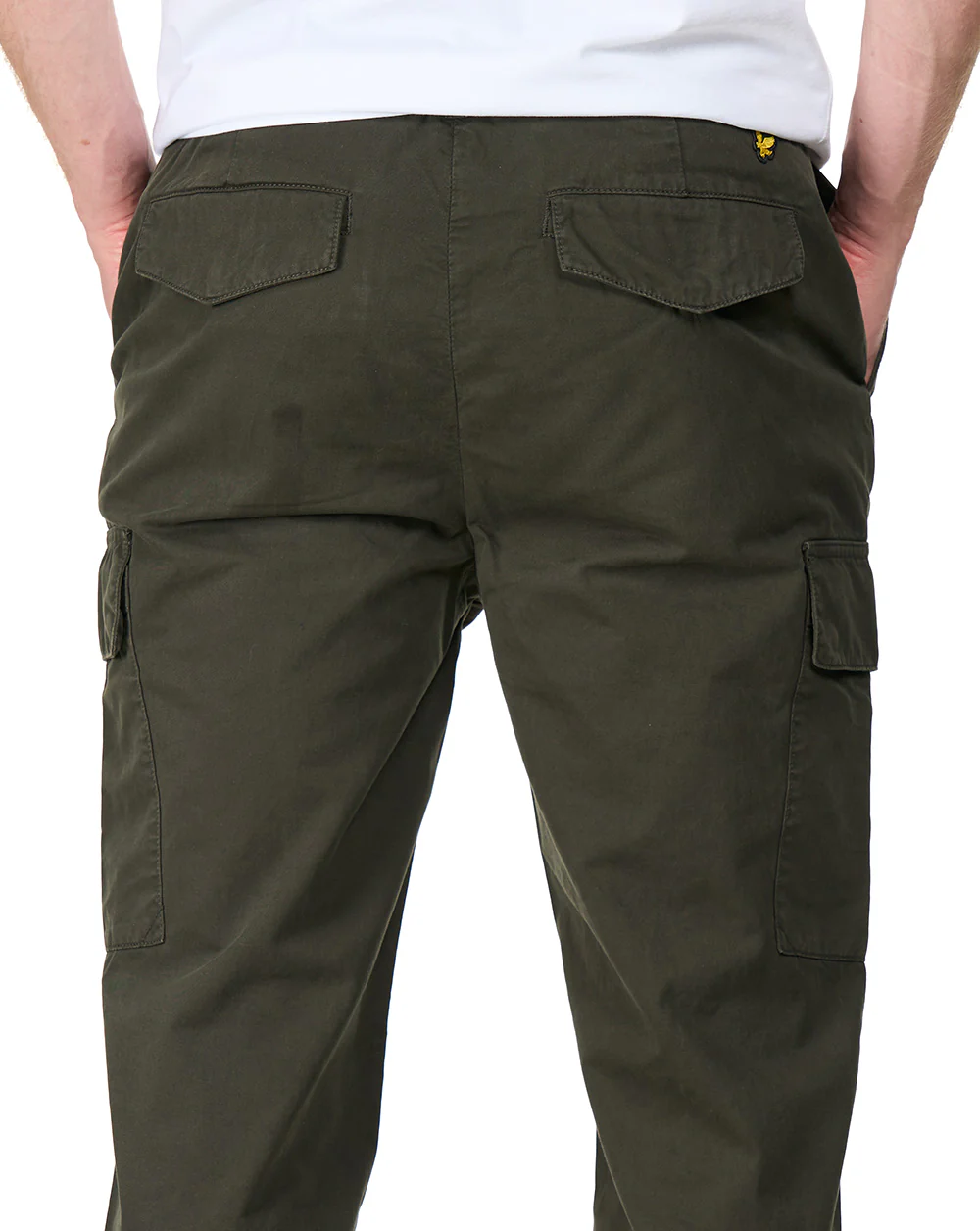 Lyle & Scott Cargo Pocket Trouser Olive Green - Image 2