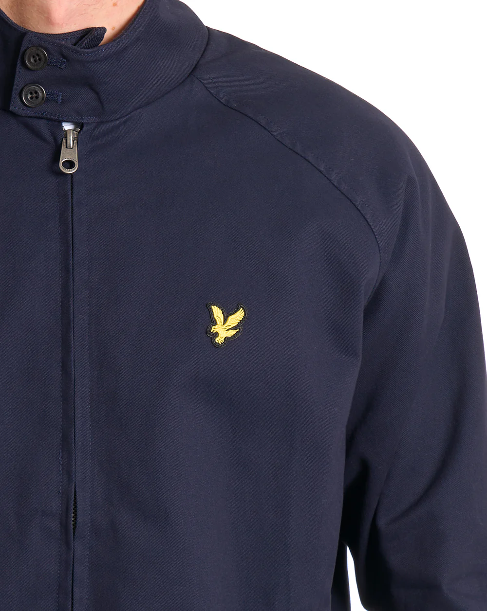 Lyle & Scott Cotton Harrington Jacket Dark Navy - Image 2