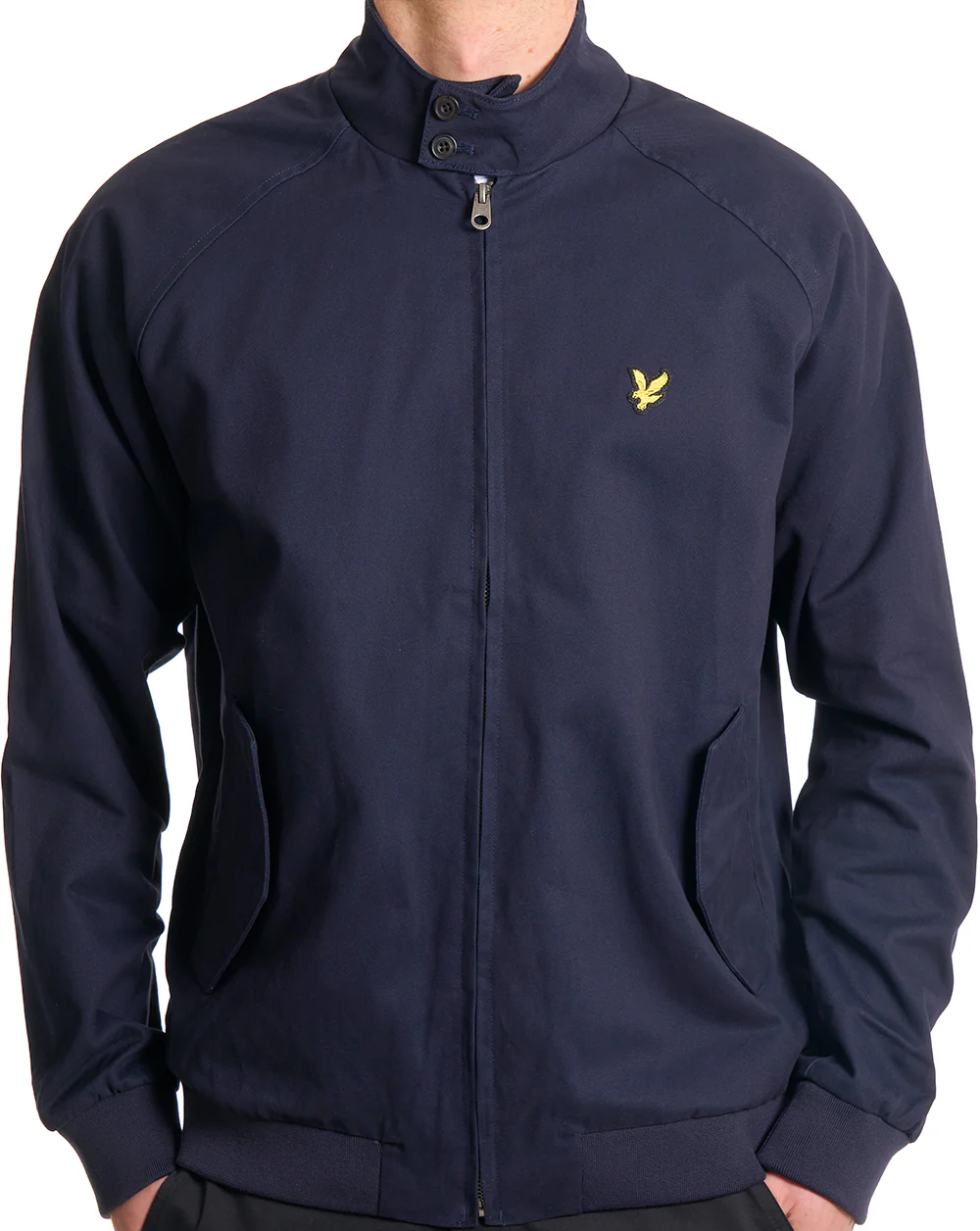 Lyle & Scott Cotton Harrington Jacket Dark Navy - Image 3