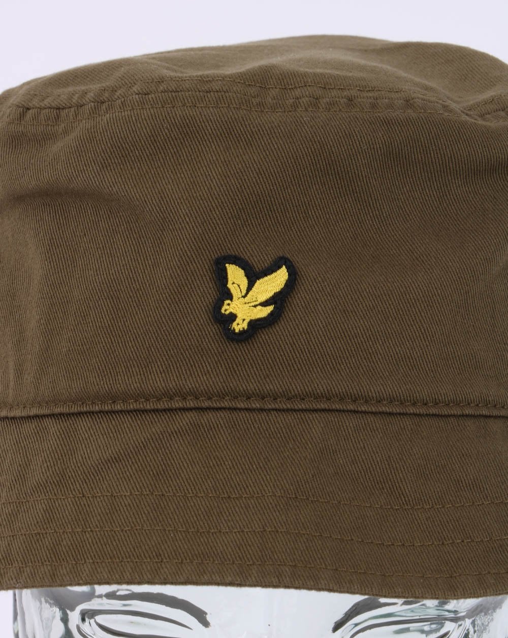 Lyle & Scott Cotton Twill Bucket Hat Olive - Image 2
