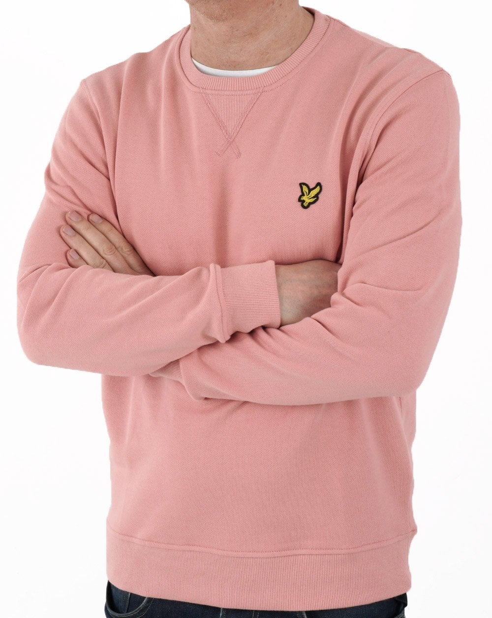Lyle & Scott Crew Neck Sweatshirt Rose - Image 3