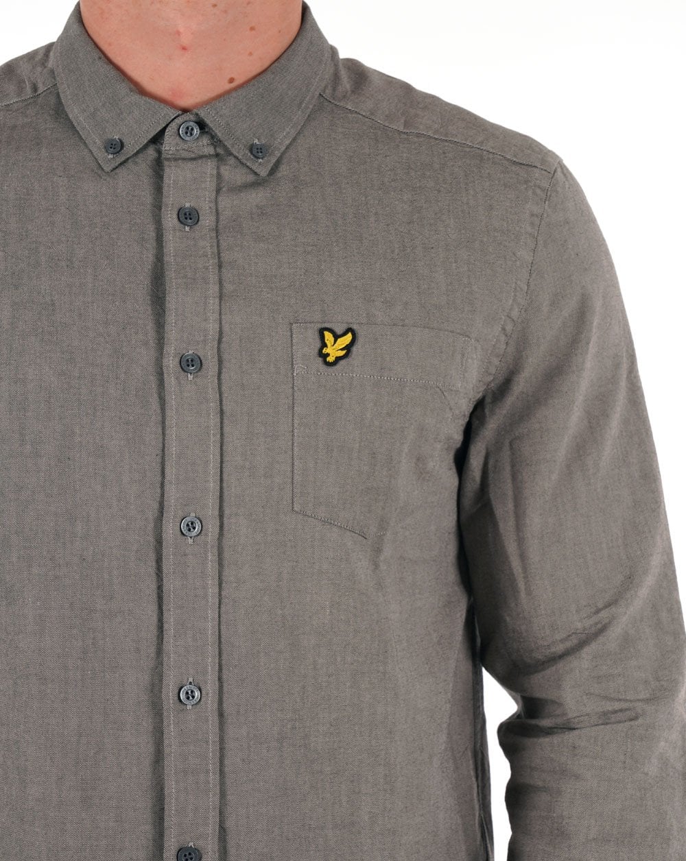 Lyle & Scott Lightweight Oxford Shirt Cove/Mountain Moss - Image 2