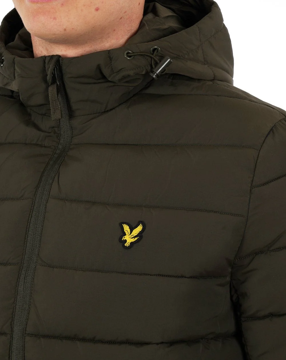 Lyle & Scott Lightweight Puffer Jacket Olive - Image 2