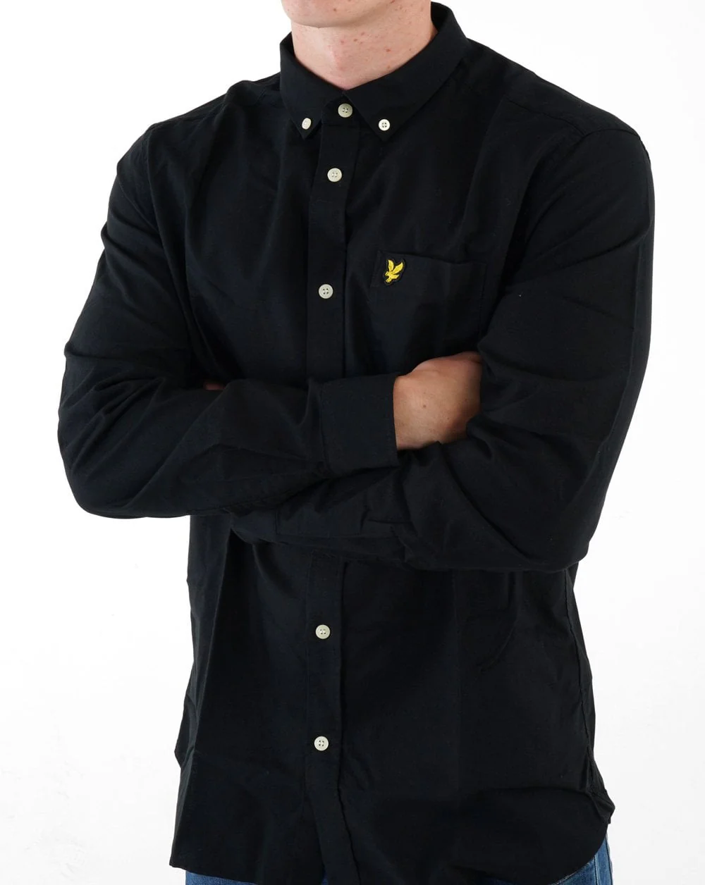 Lyle & Scott Oxford Shirt Black - Image 3