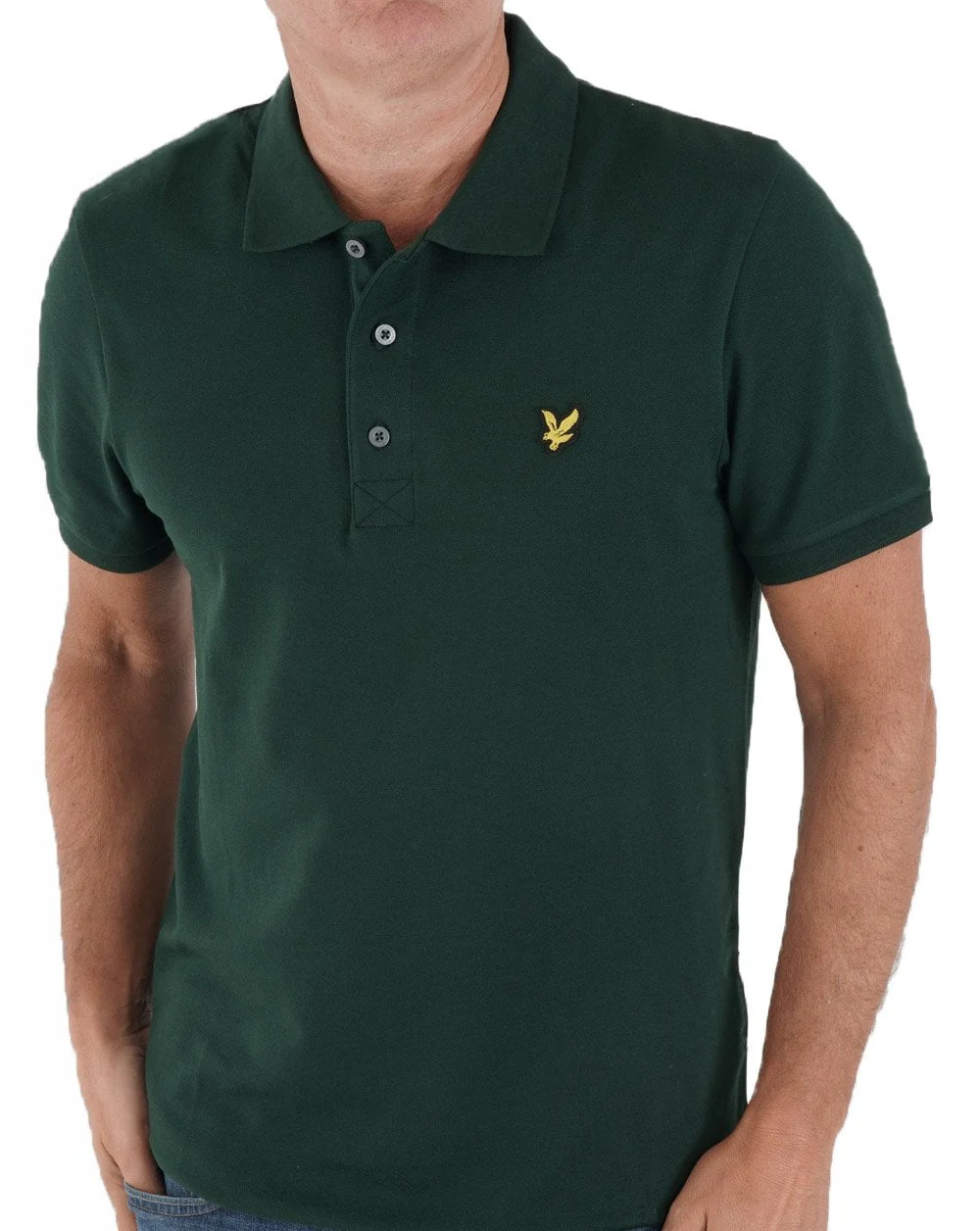 Lyle & Scott Polo Shirt Dark Green - Image 4