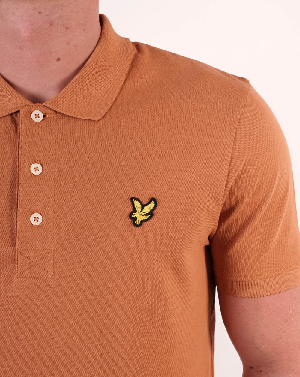 Lyle & Scott Polo Shirt Light Toffee - Image 2