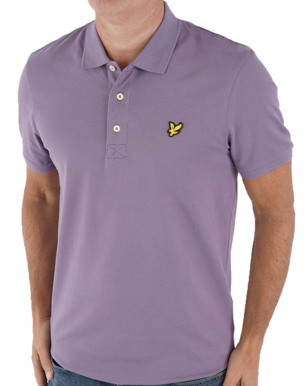 Lyle & Scott Polo Shirt Purple - Image 4