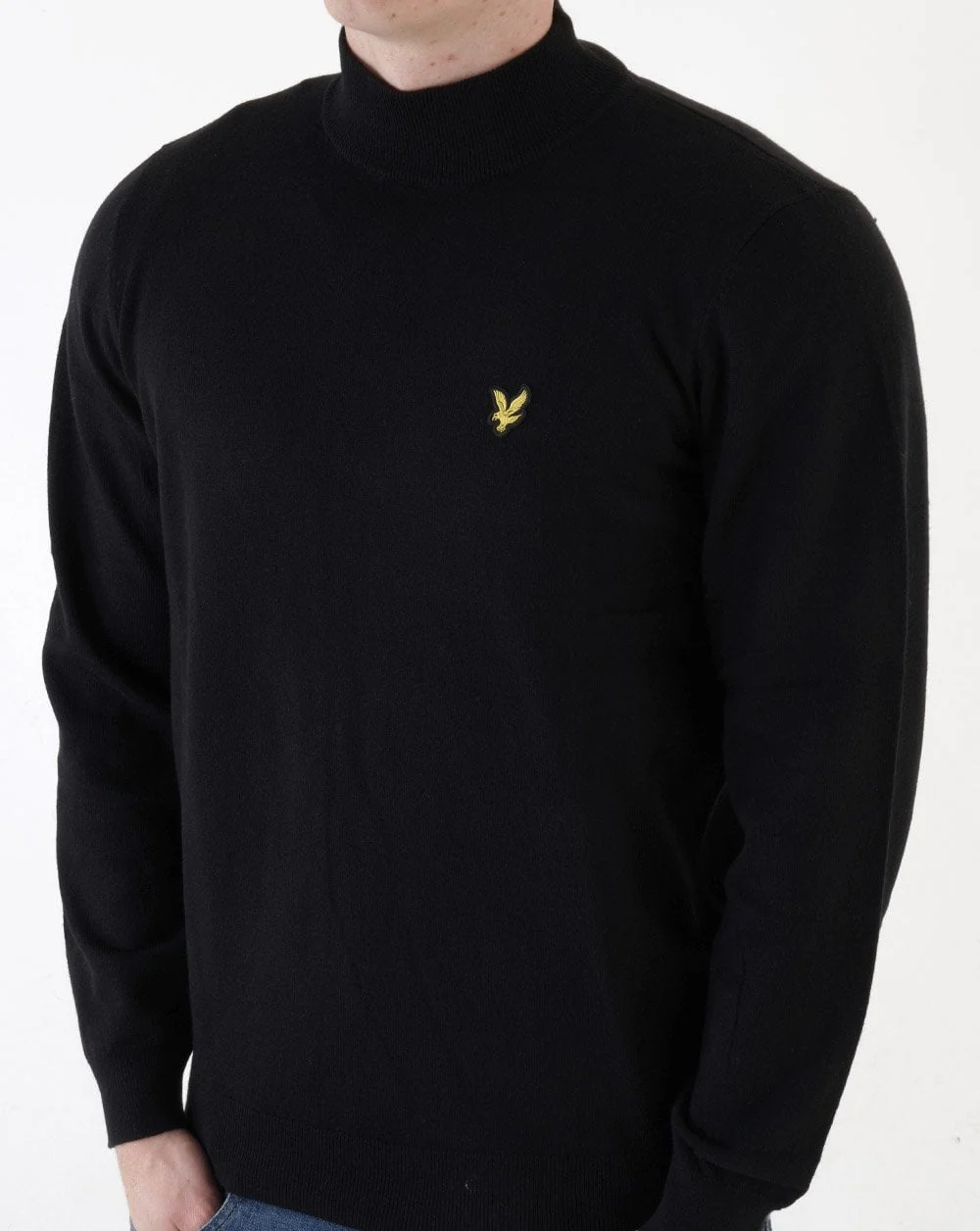 Lyle & Scott Turtle Neck Jumper Black - Image 2