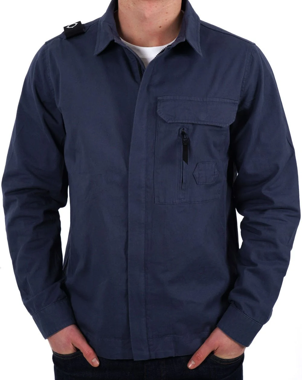 MA.STRUM Cadet Overshirt Ink Navy - Image 3