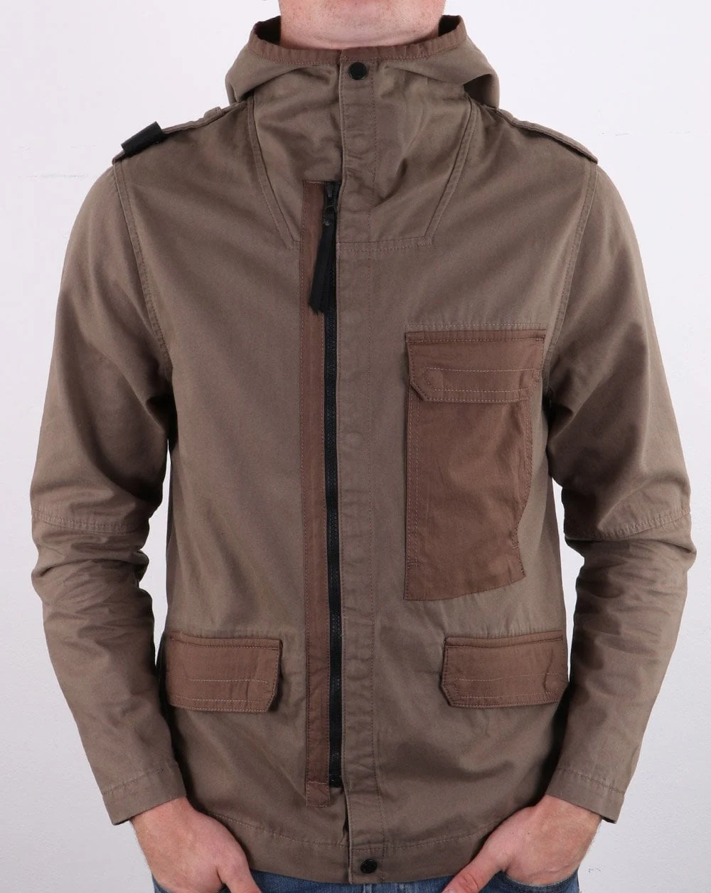MA.Strum Hooded Jacket Timber Wolf - Image 4