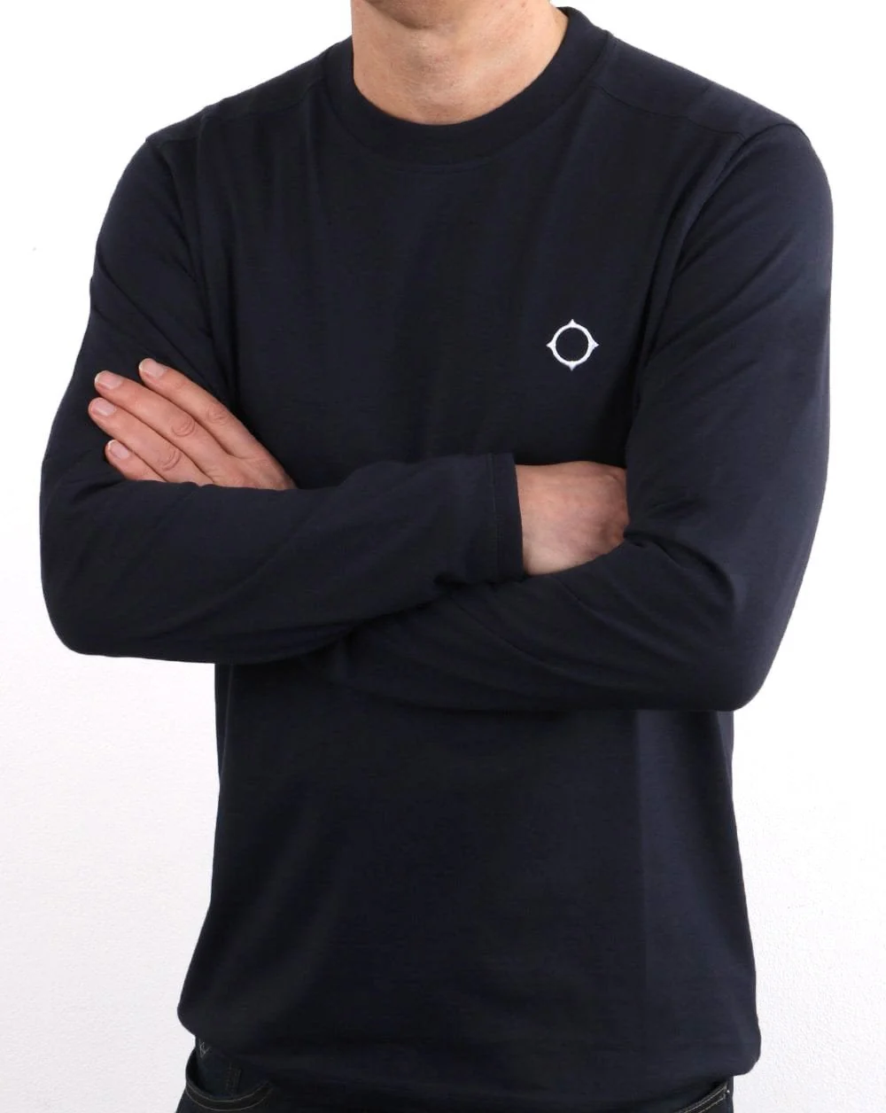 Ma.strum Long Sleeve Icon T-shirt Navy - Image 3