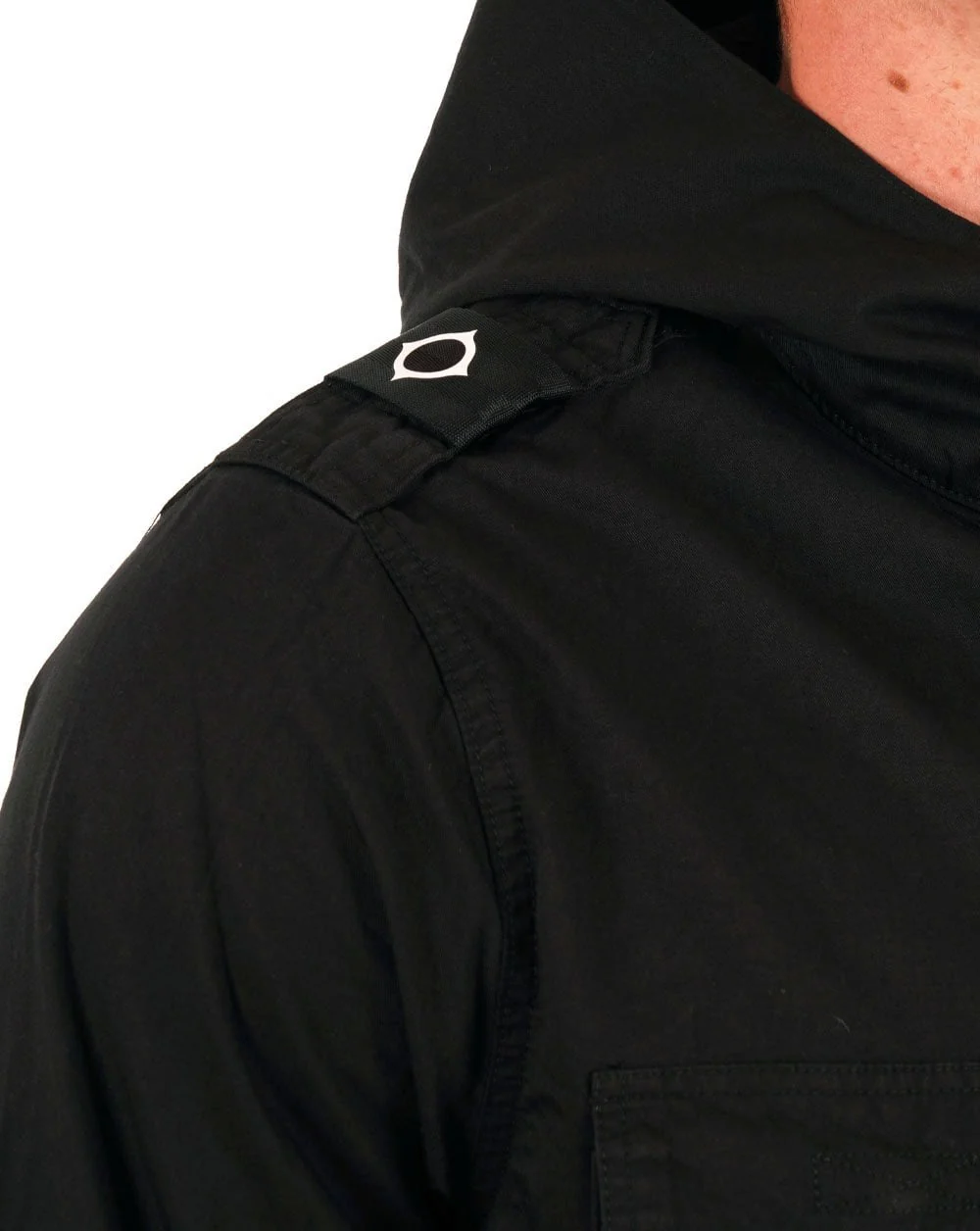 Ma.strum Pd Hooded Parade Overshirt Black - Image 2