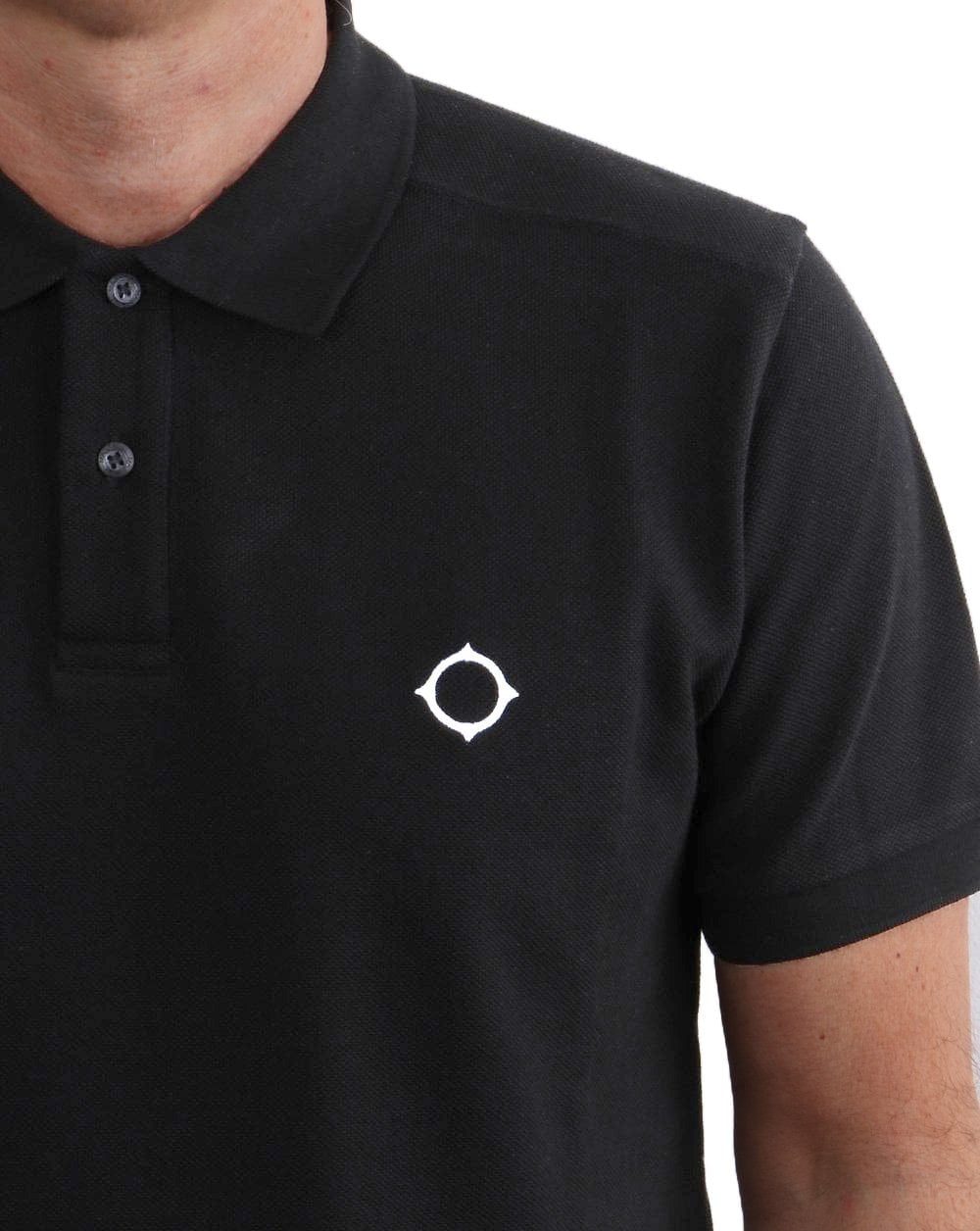 Ma.strum Pique Polo Black - Image 3