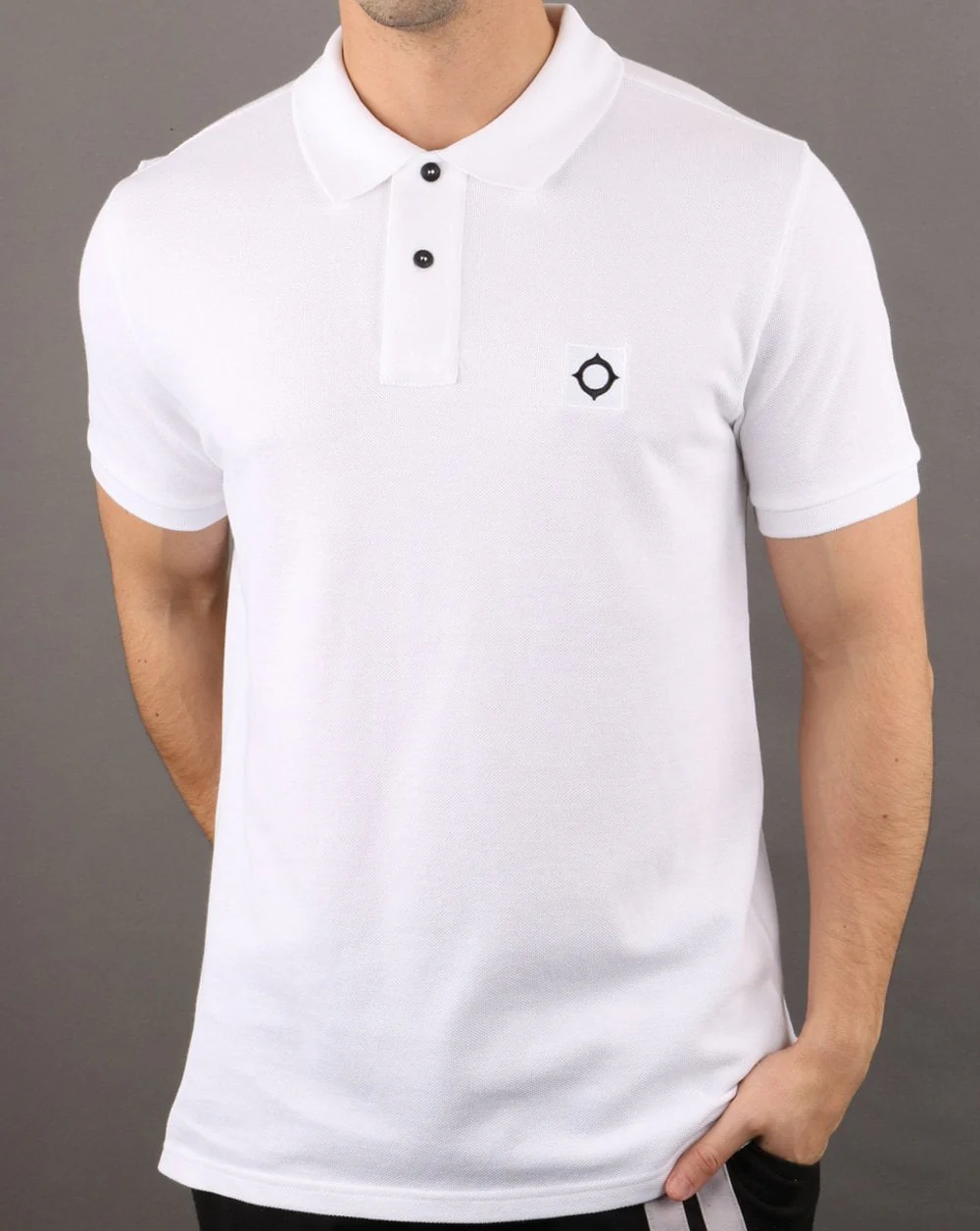 Ma.strum Pique Polo Optic White - Image 2