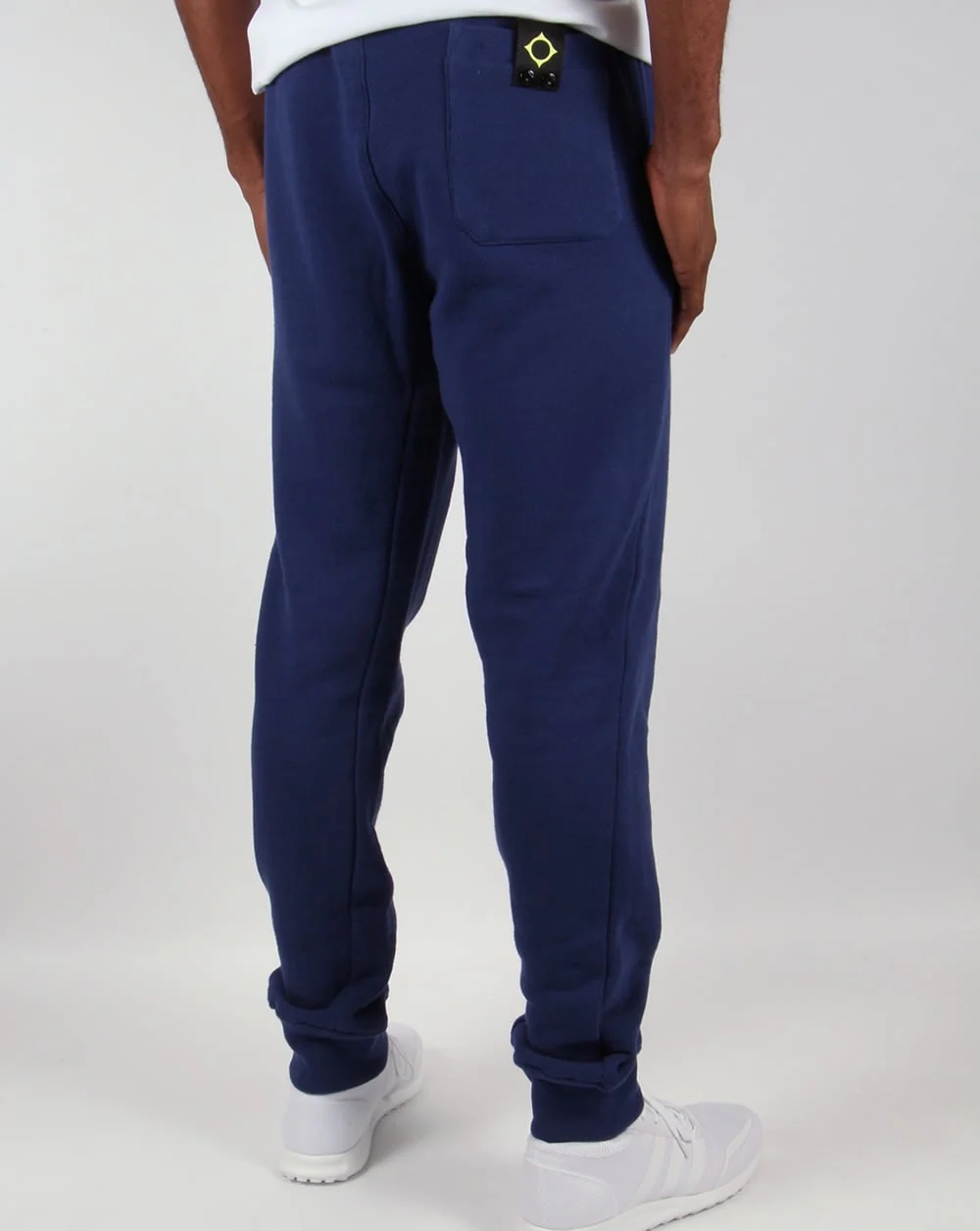 Ma.strum Slim Fit Herringbone Sweat Pants Patriot Blue - Image 2