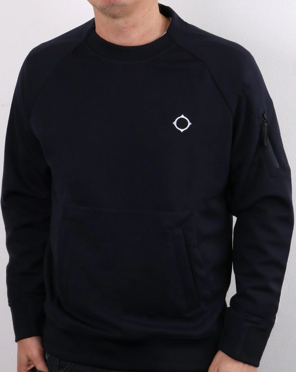 Ma.strum Tech Fleece Crew Sweatshirt Navy - Image 2