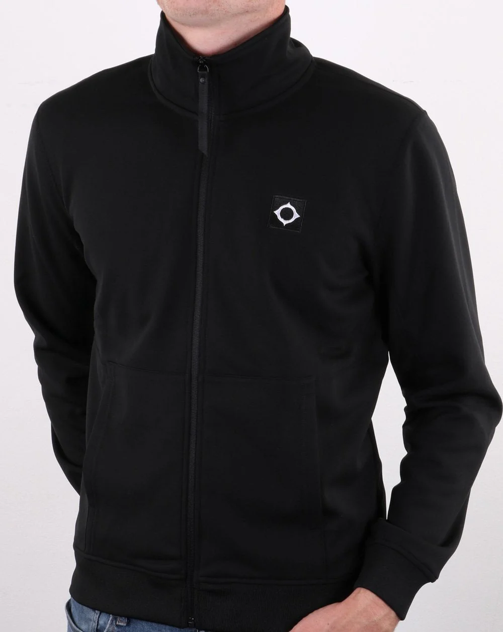 MA.Strum Tech Fleece Track Jacket Jet Black - Image 4