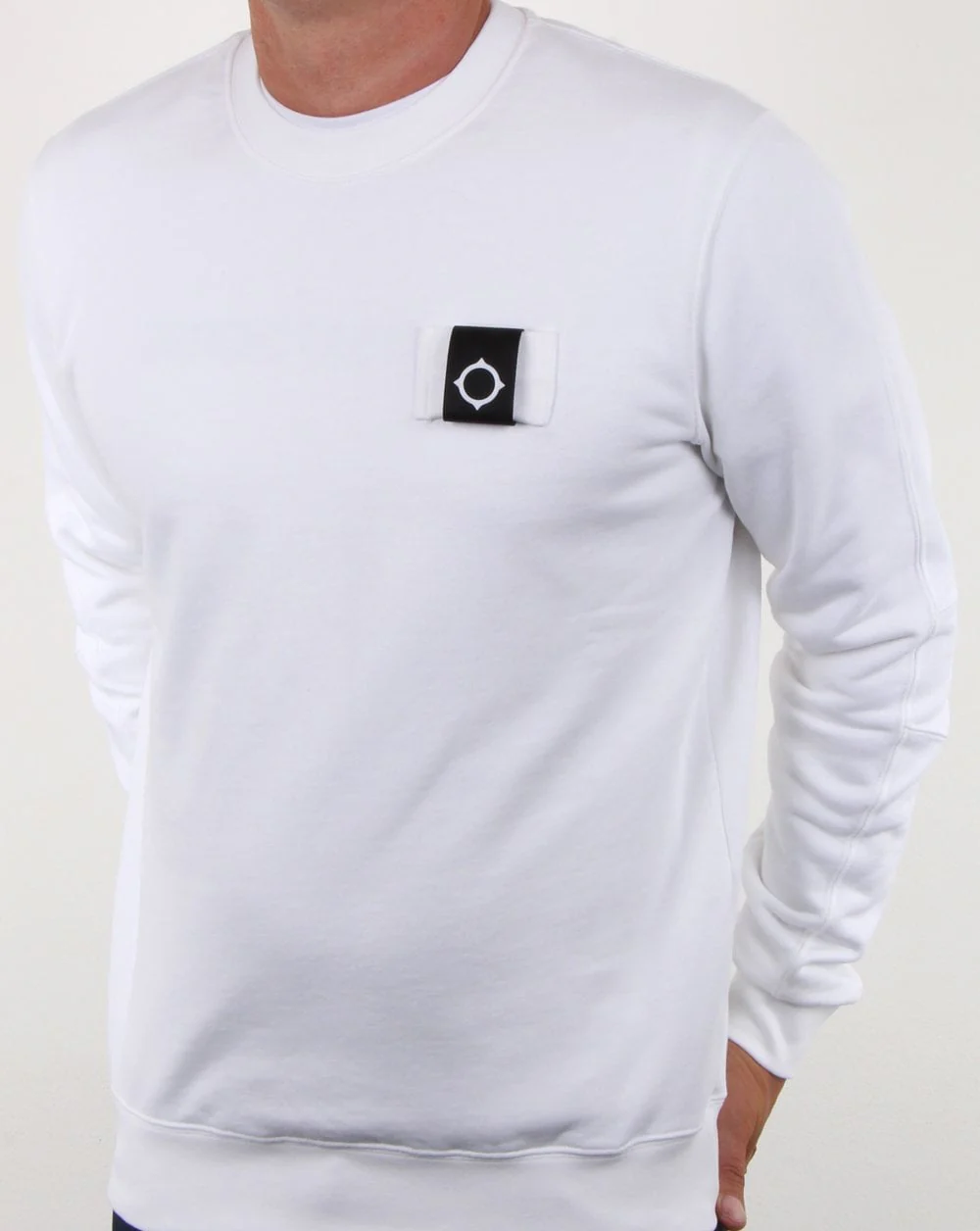 Ma.strum Training Crew Sweat Optic White - Image 4