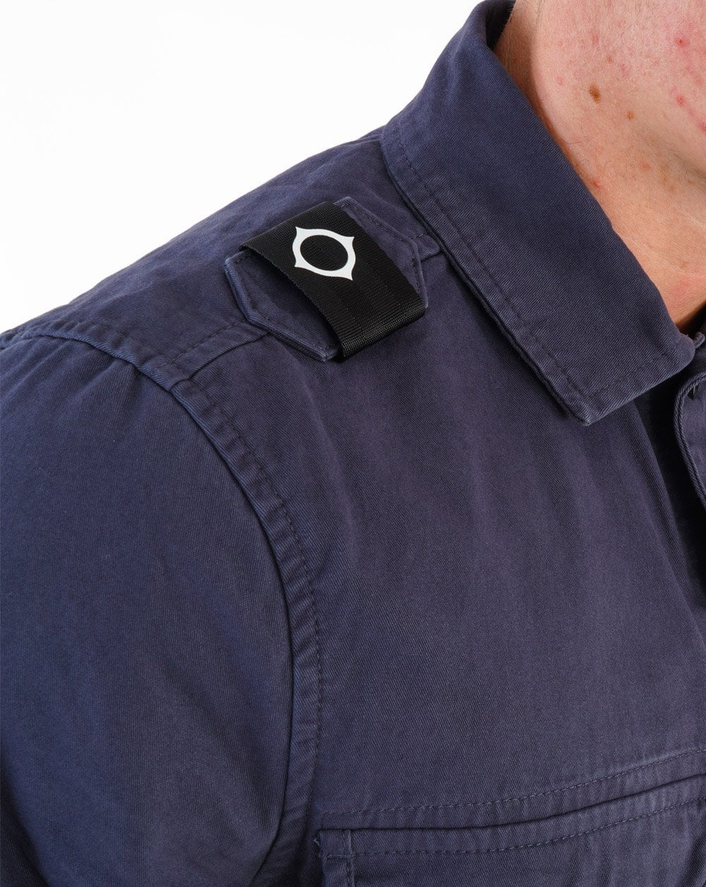 Ma.strum Two Pocket Overshirt Navy - Image 3