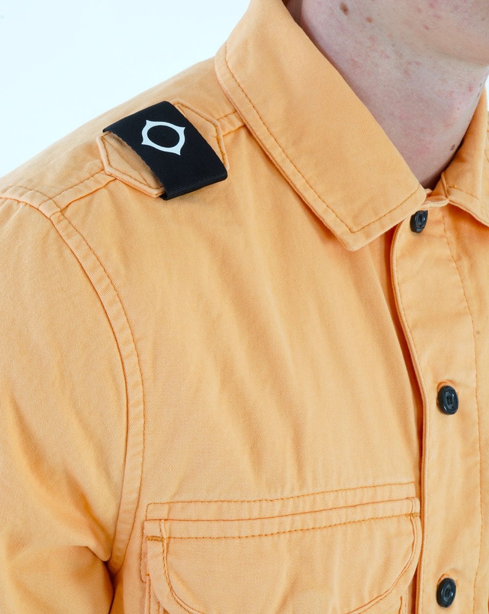 Ma.strum Two Pocket Overshirt Orange - Image 3